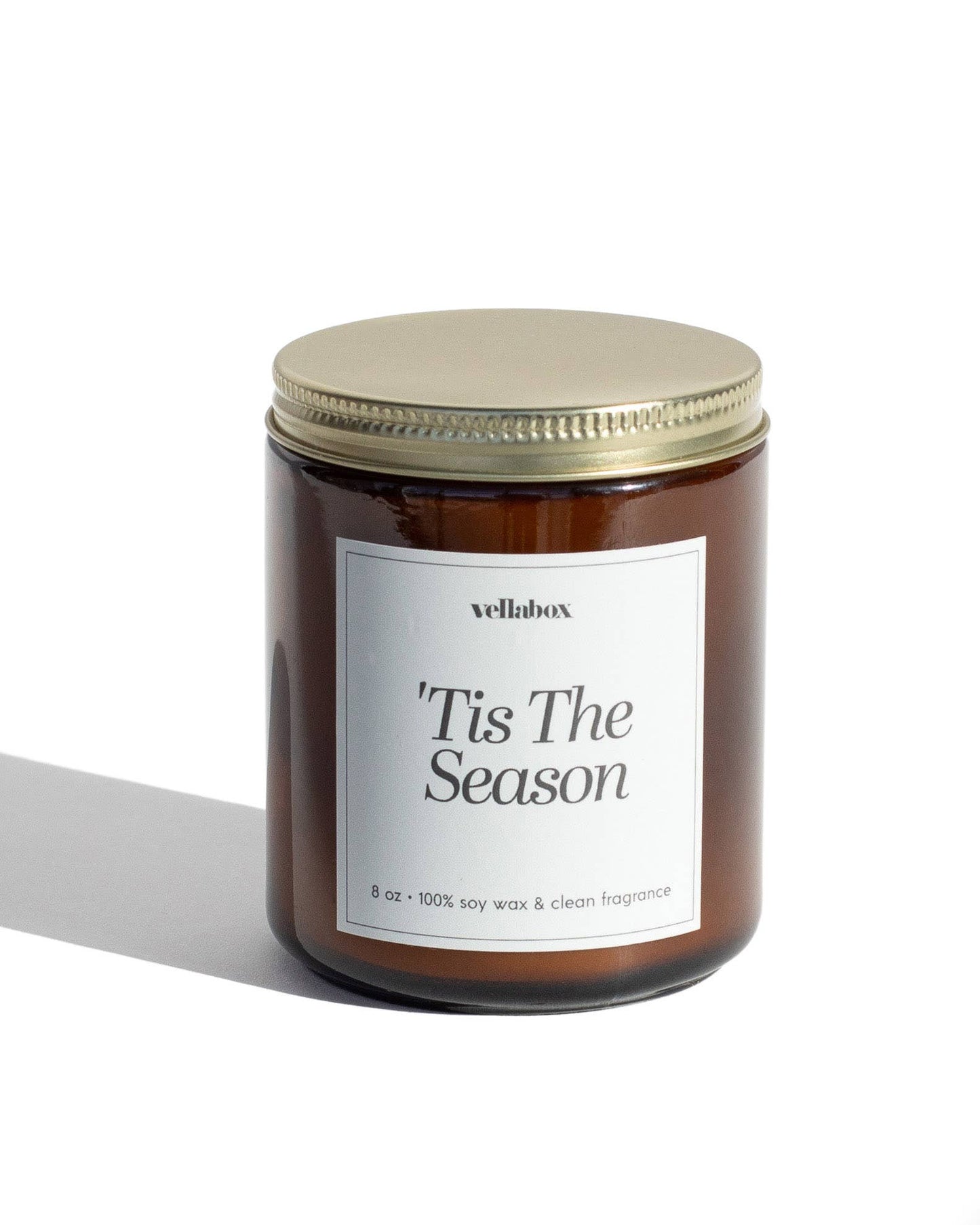 'Tis The Season | Seasonal 8oz Soy Candle Amber Jar Standard