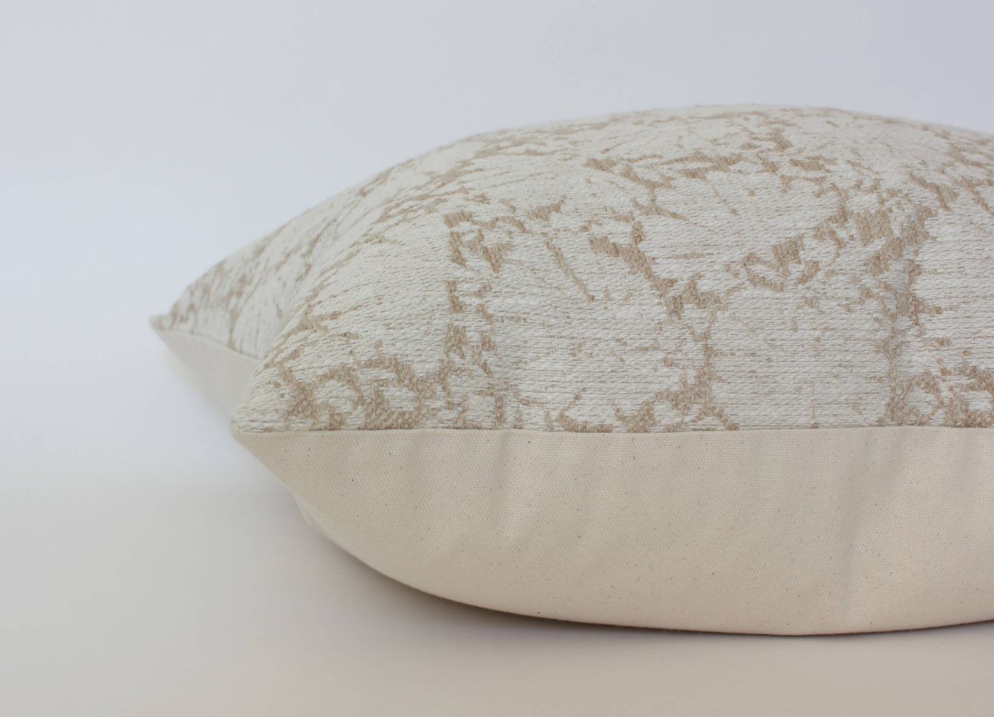 Cream Floral Throw Pillow Cover, Ivory Pillow | Evielle : 20x20