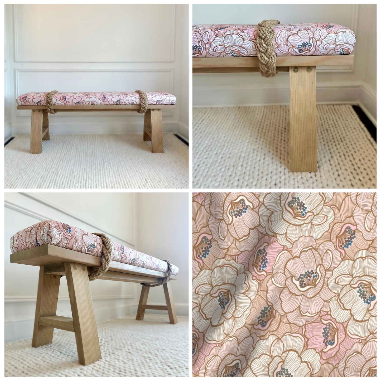 Classic Rope Bench | 'Beach Khaki'