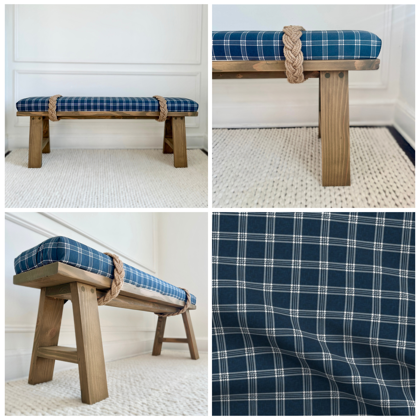 Classic Rope Bench | 'American Wheat'