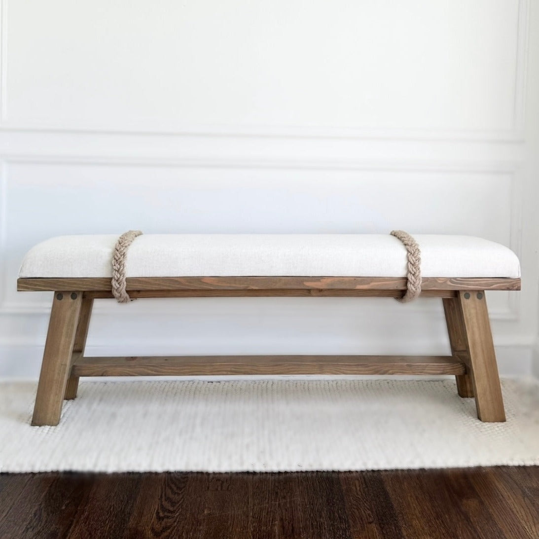 The Farmhouse Rope Bench