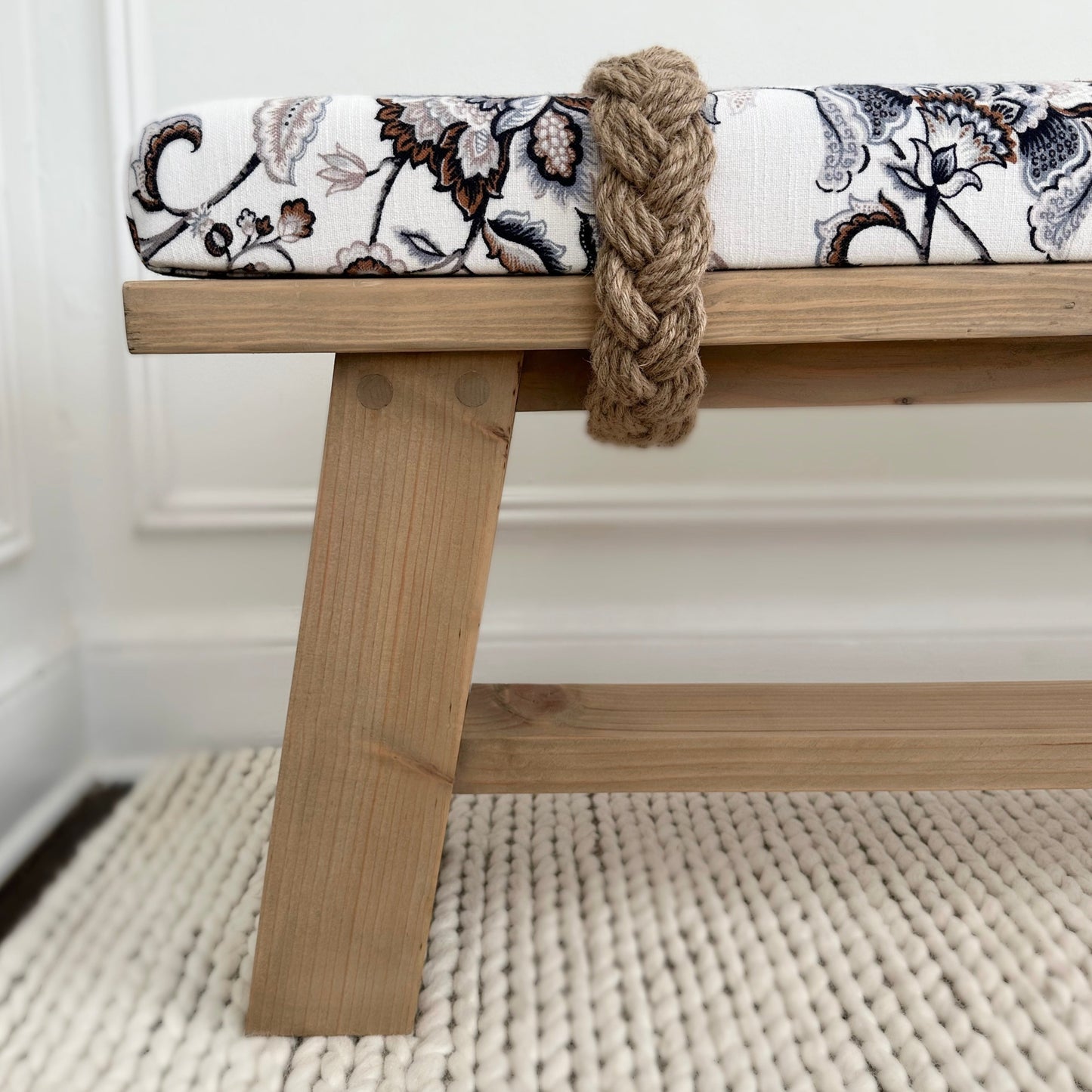 The Farmhouse Rope Bench