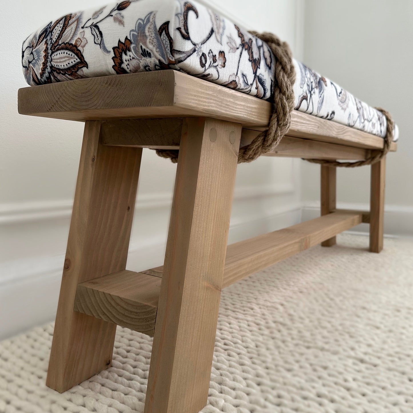The Farmhouse Rope Bench