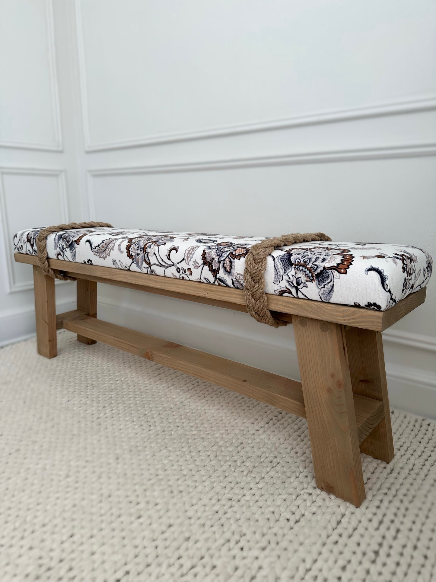 The Farmhouse Rope Bench