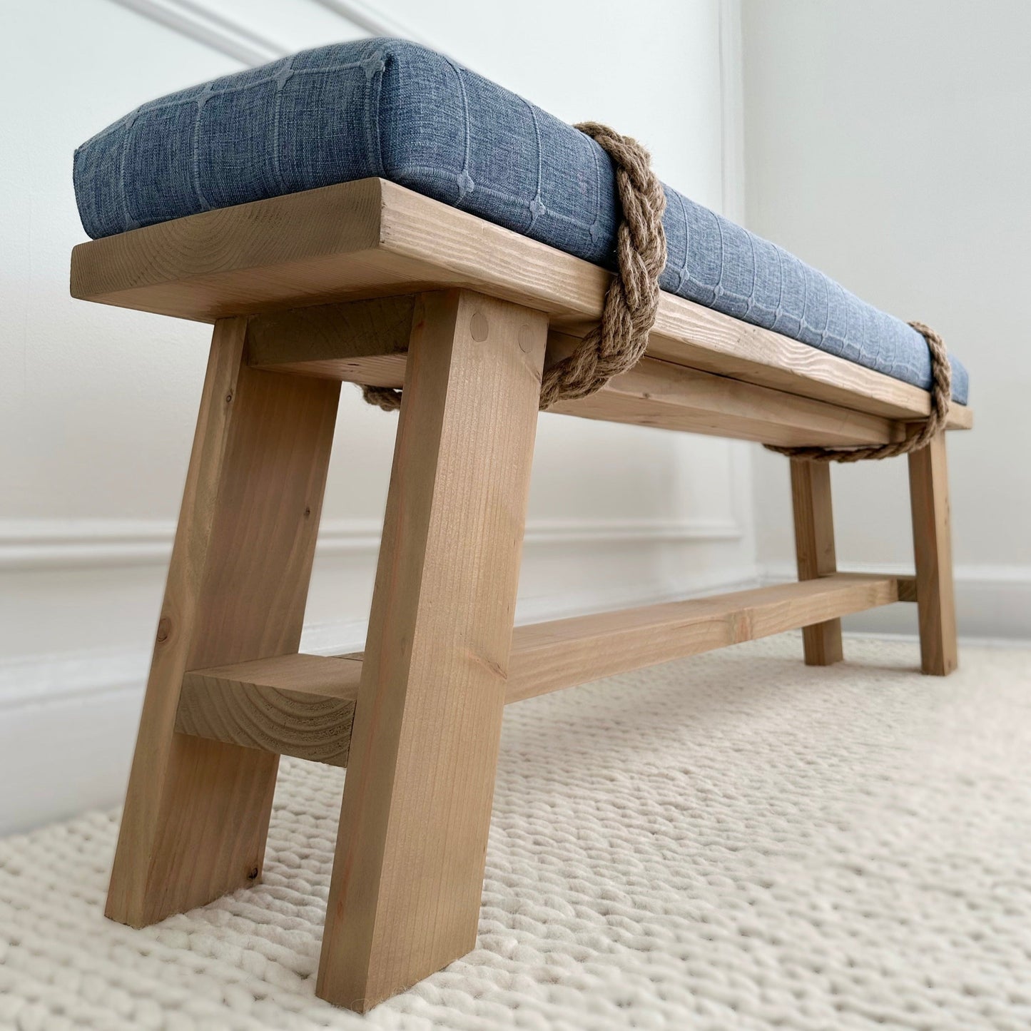 The Farmhouse Rope Bench