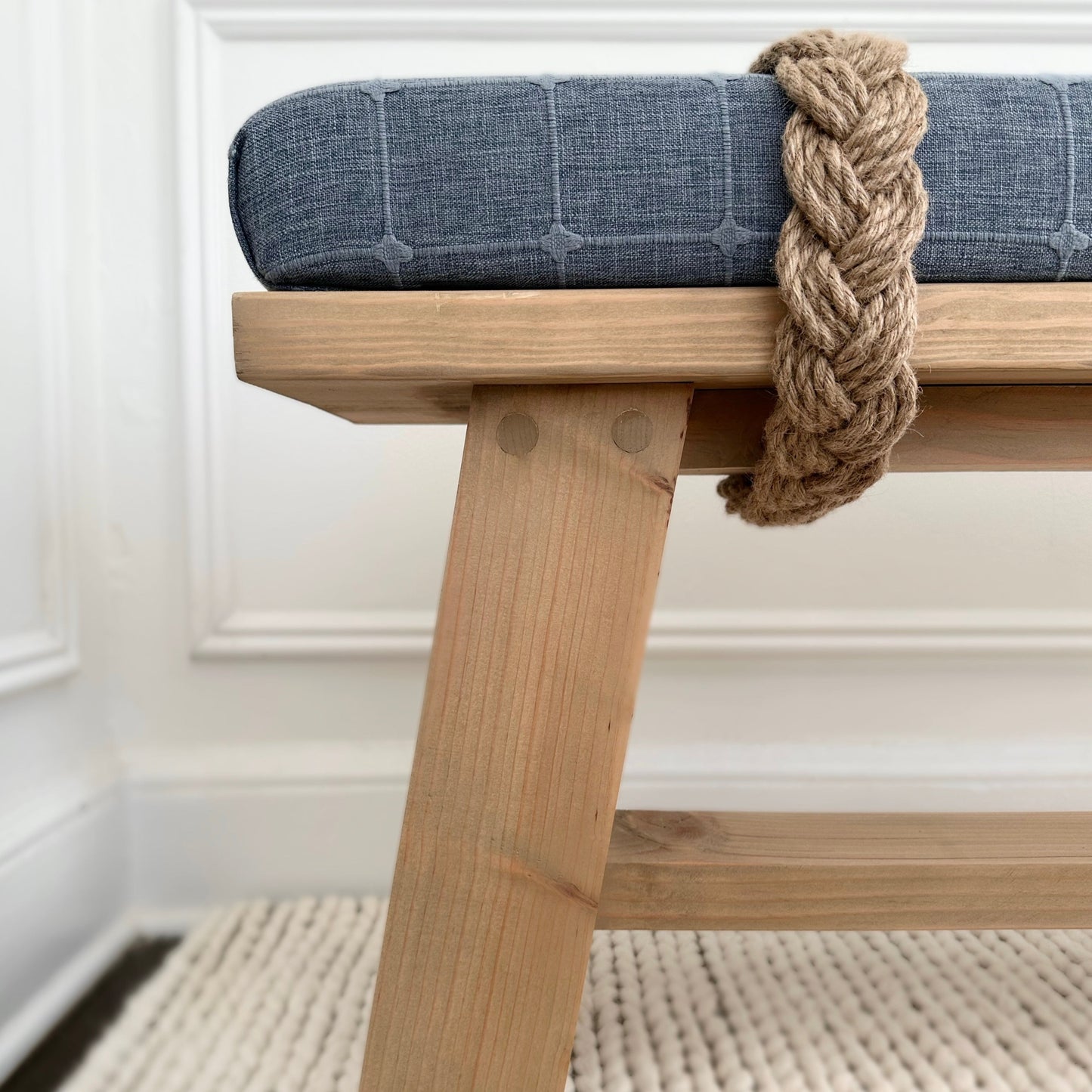 The Farmhouse Rope Bench