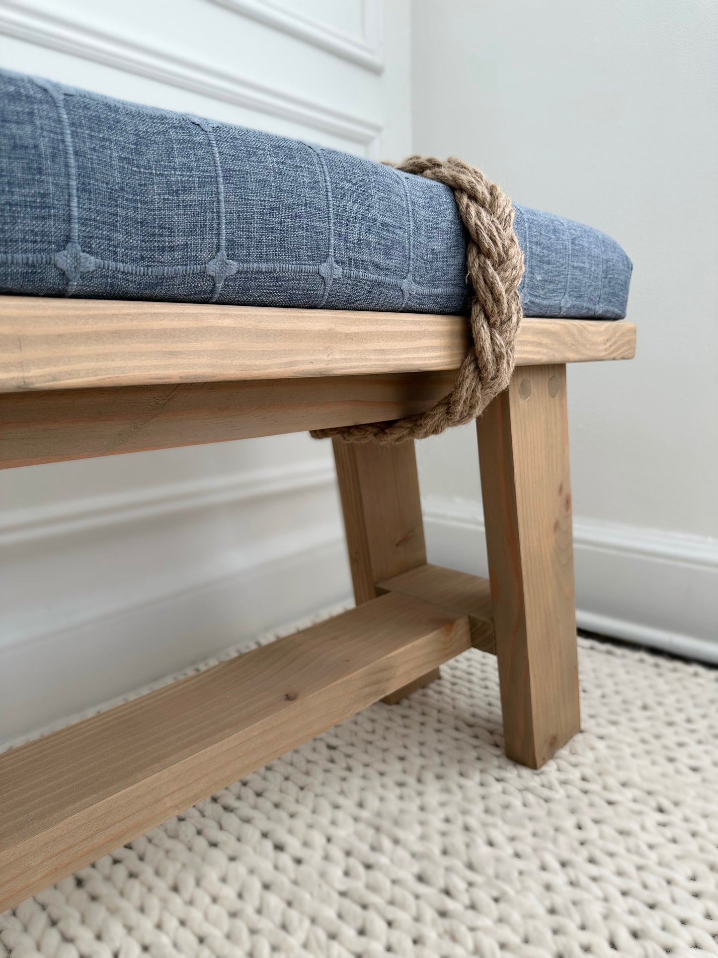 The Farmhouse Rope Bench