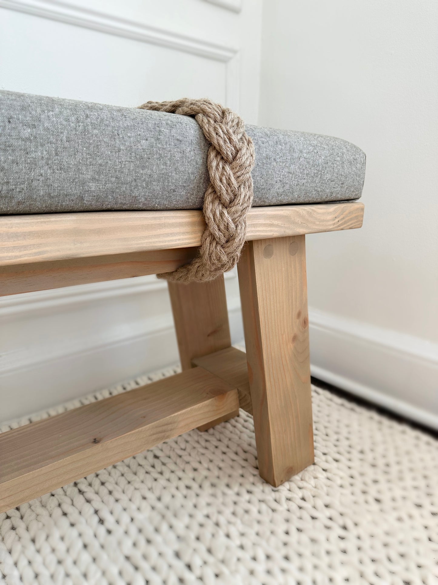 The Farmhouse Rope Bench