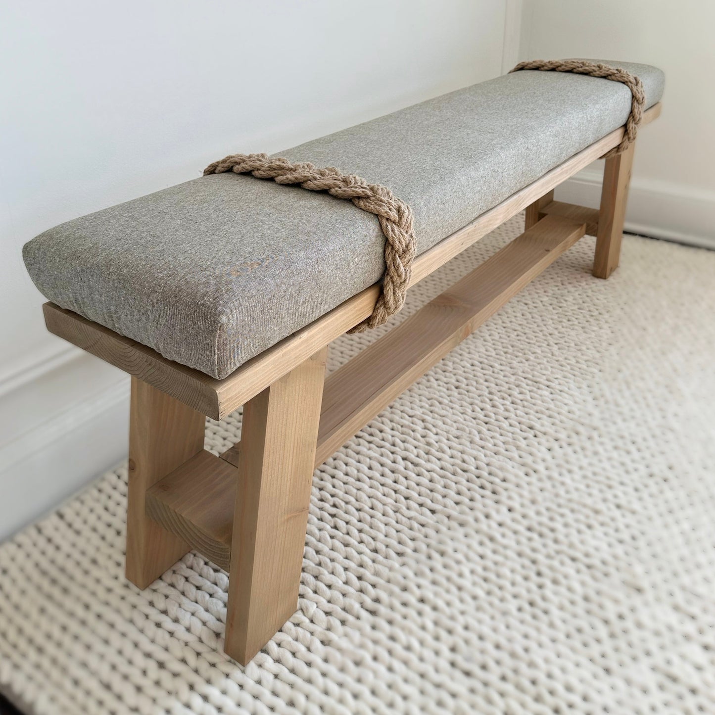 The Farmhouse Rope Bench