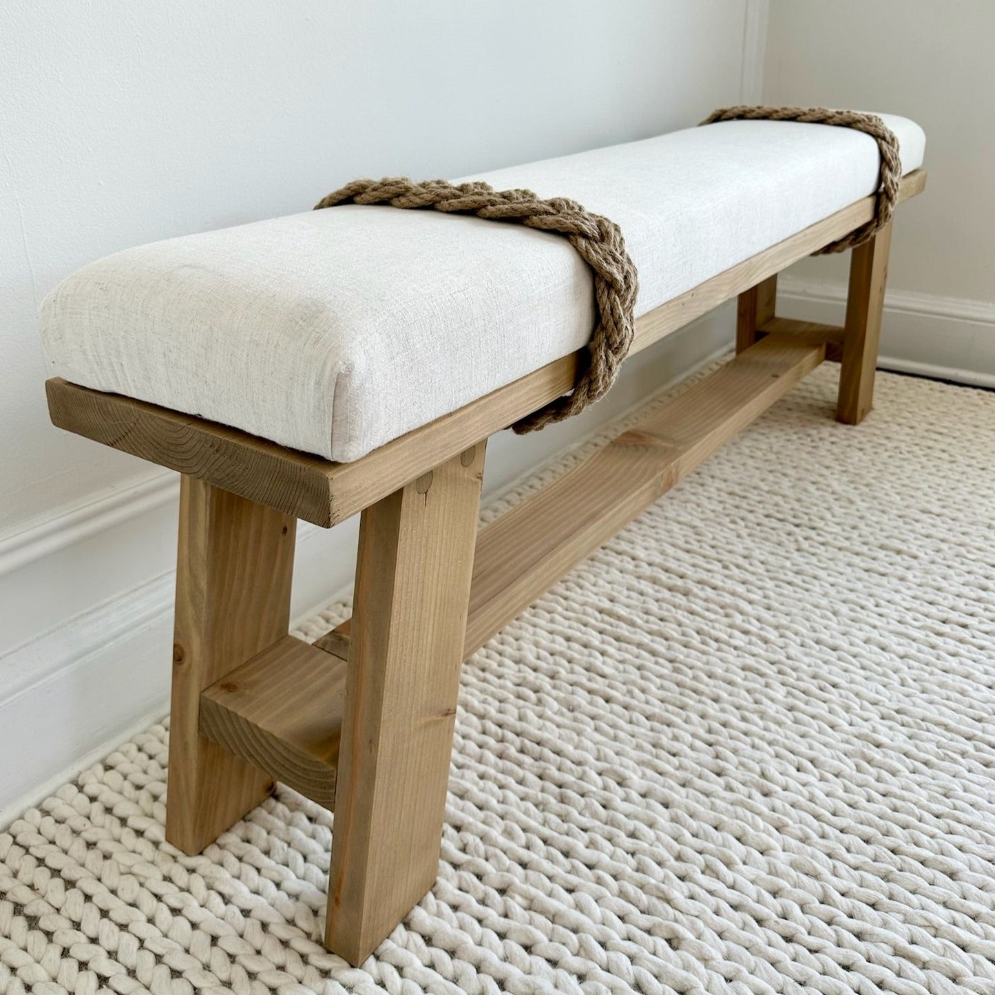 The Farmhouse Rope Bench