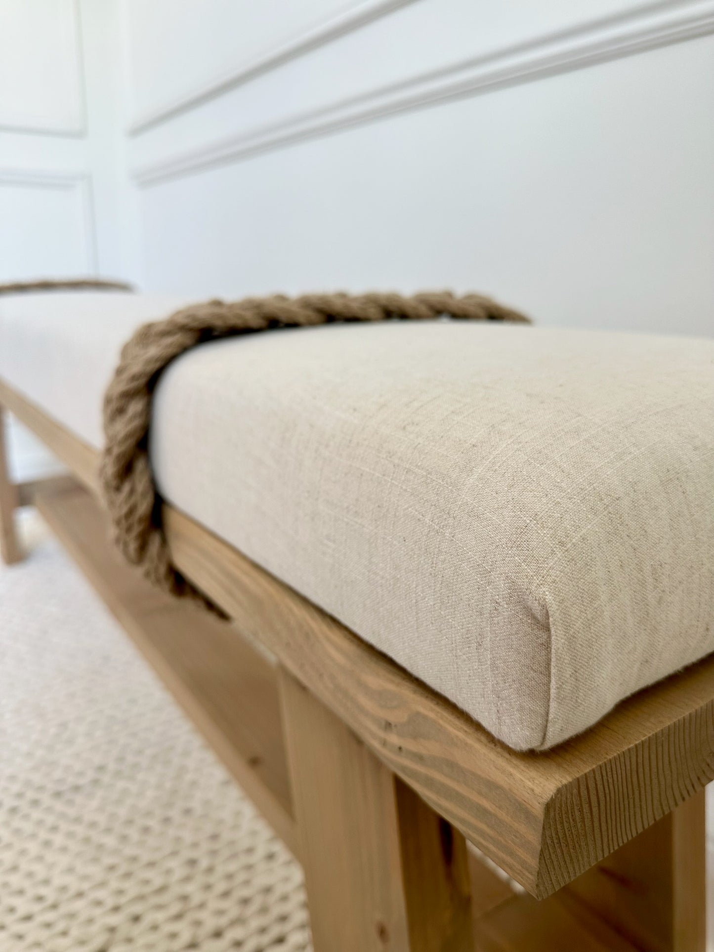 The Farmhouse Rope Bench