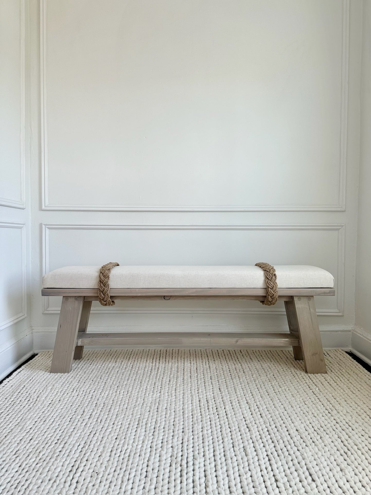 The Farmhouse Rope Bench