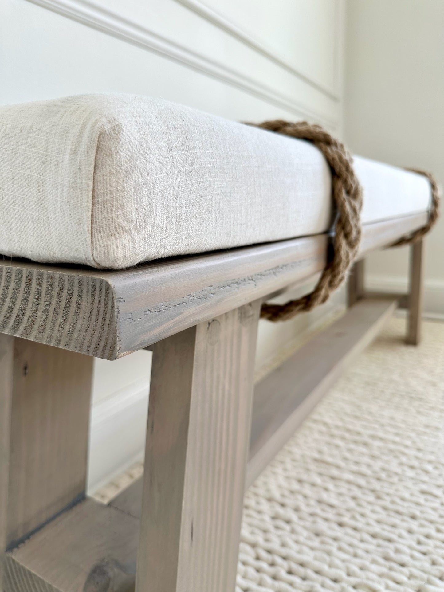 The Farmhouse Rope Bench