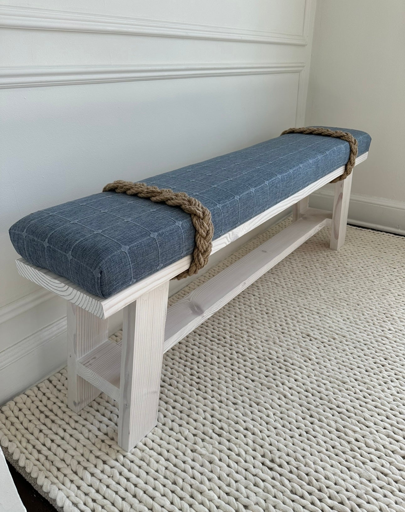 The Farmhouse Rope Bench