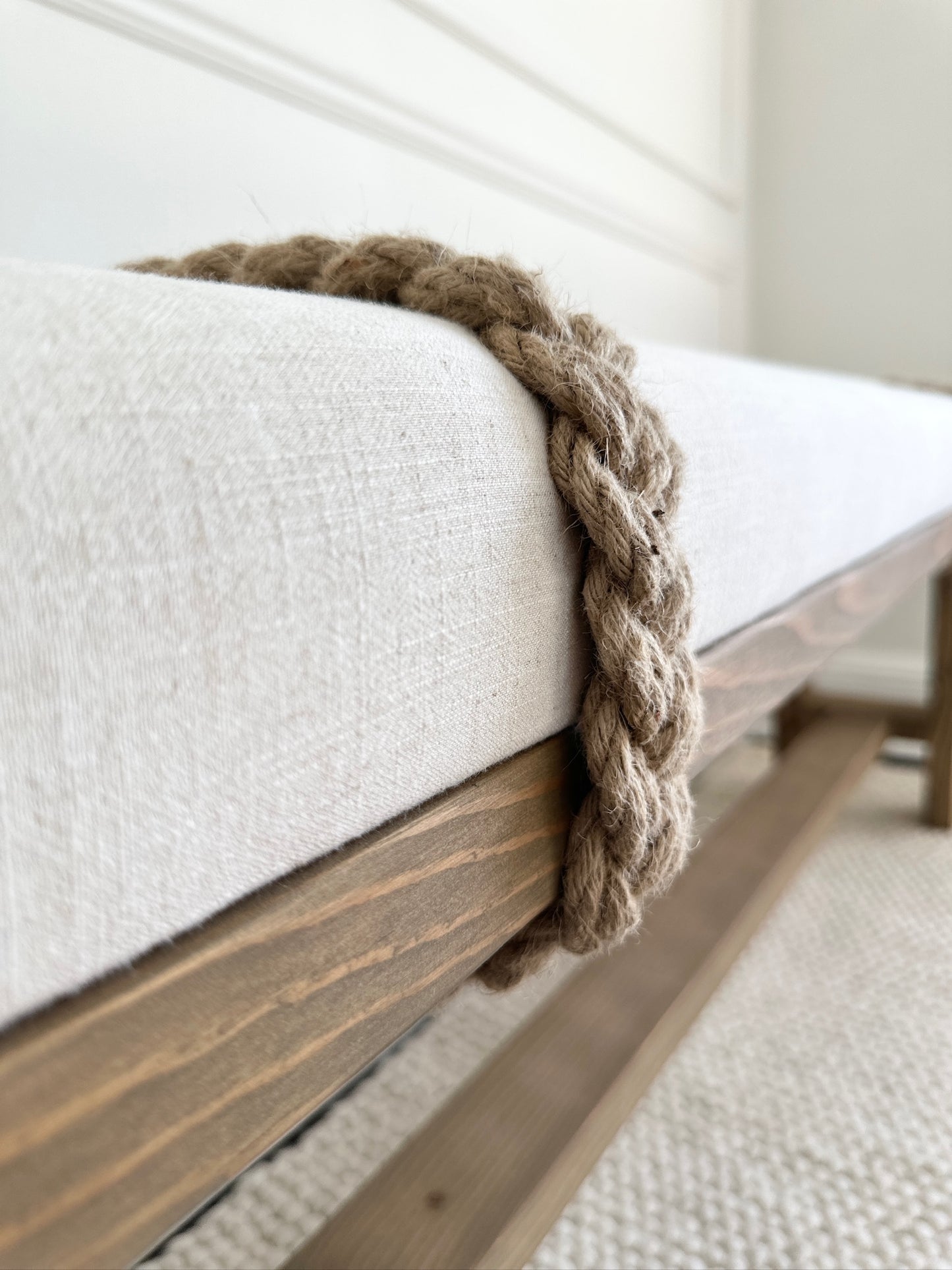 The Farmhouse Rope Bench