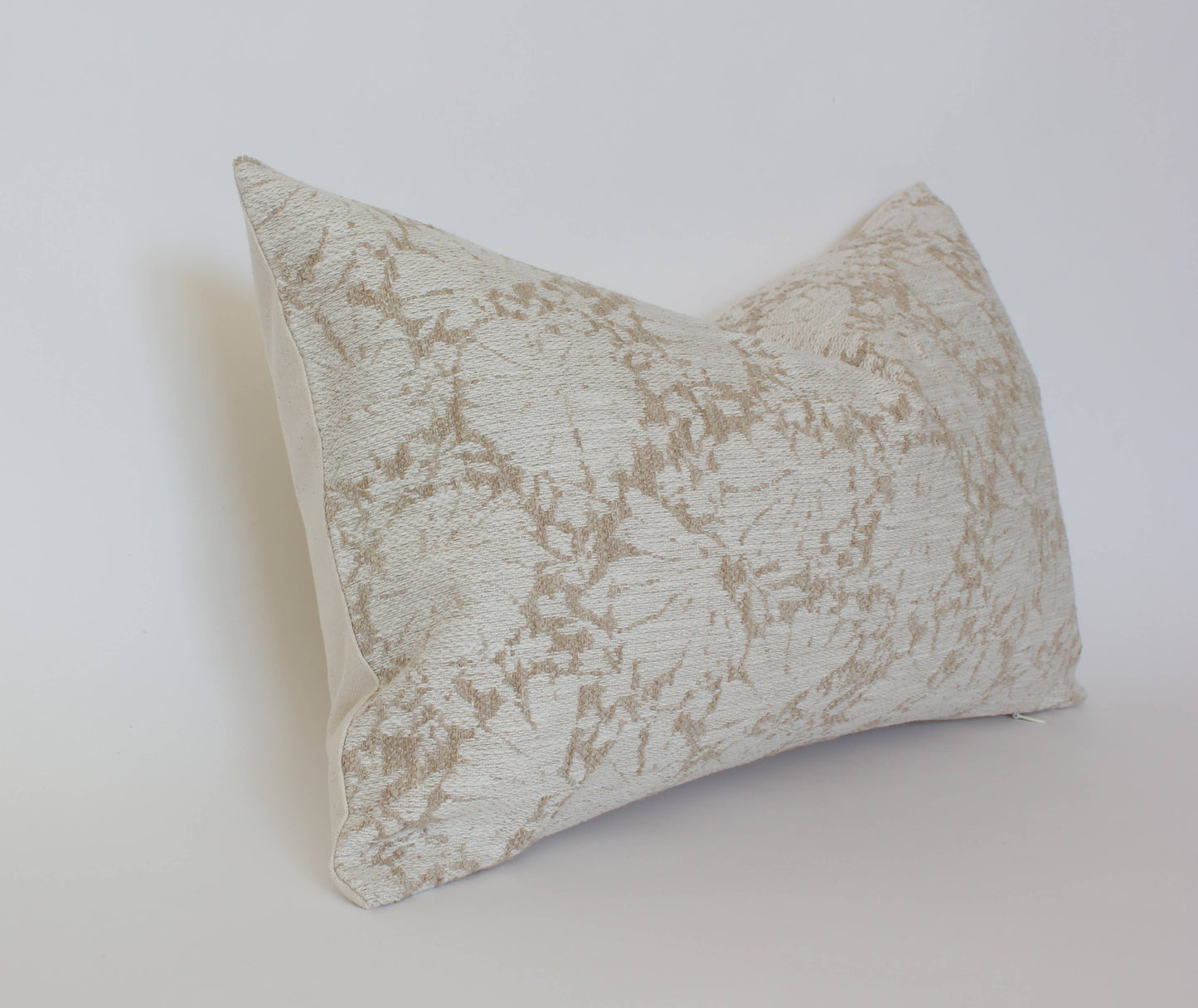 Cream Floral Throw Pillow Cover, Ivory Pillow | Evielle : 20x20