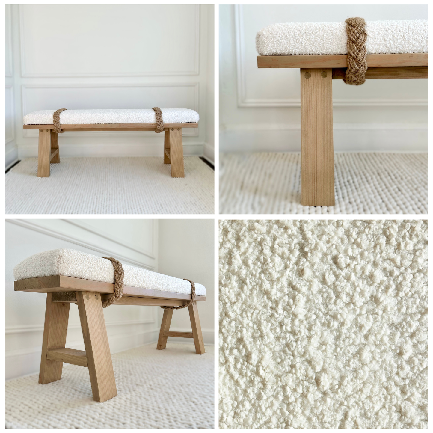 Classic Rope Bench | 'Beach Khaki'