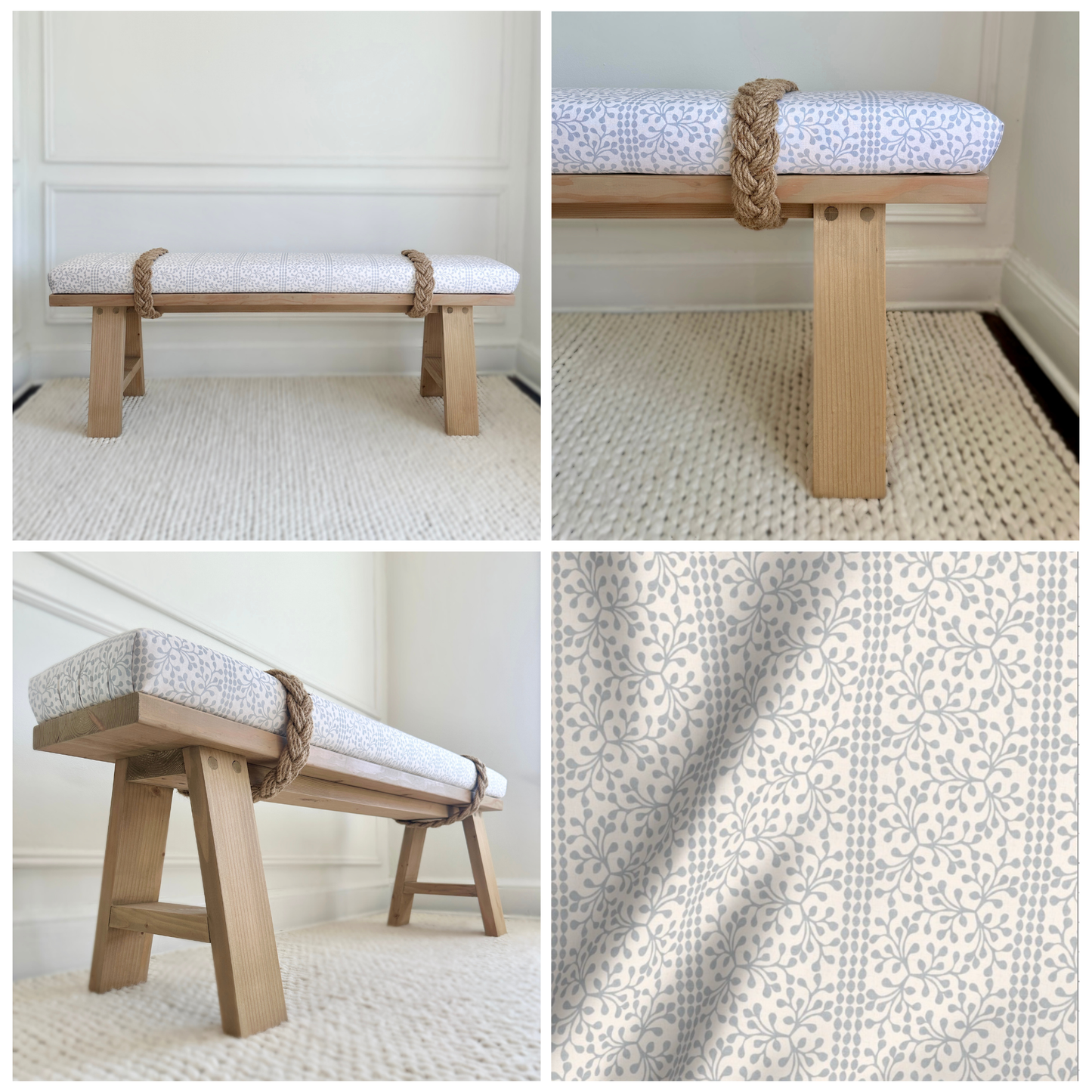 Classic Rope Bench | 'Beach Khaki'