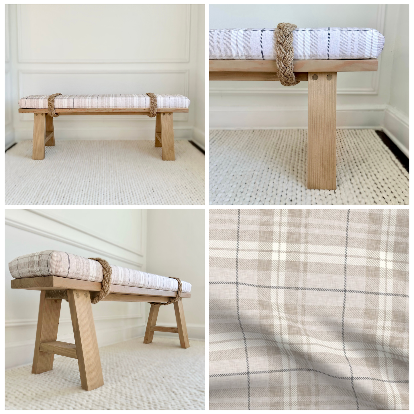 Classic Rope Bench | 'Beach Khaki'