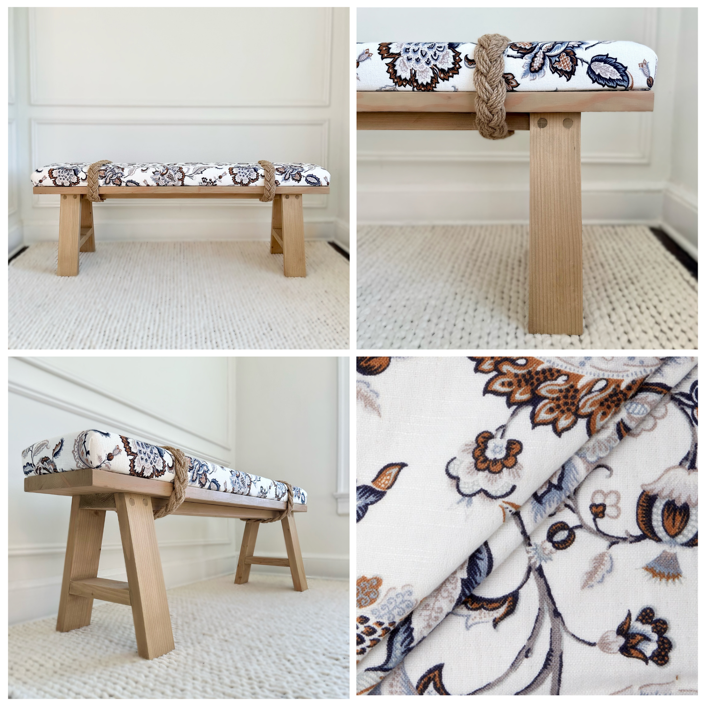 Classic Rope Bench | 'Beach Khaki'