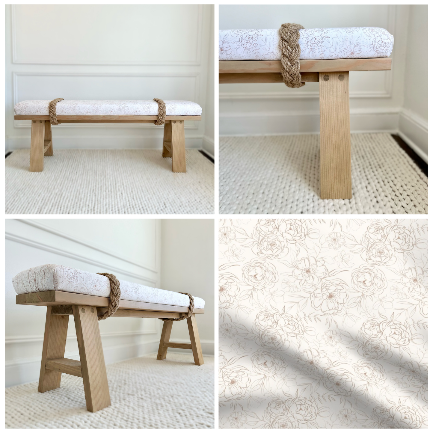 Classic Rope Bench | 'Beach Khaki'