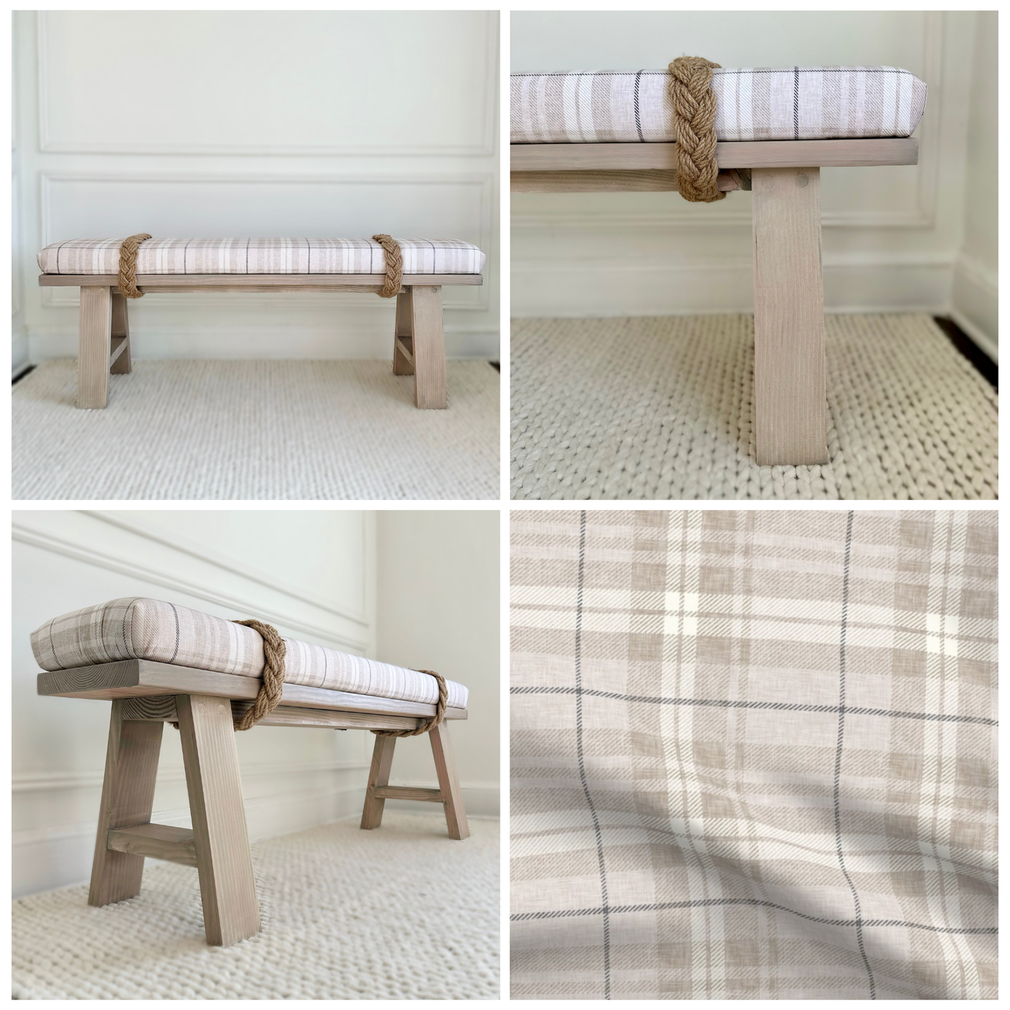 Classic Rope Bench | 'Coastal Gray'