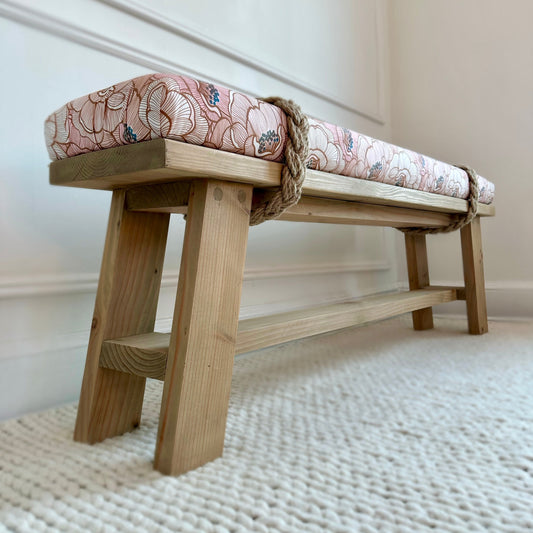 Farmhouse Rope Bench | 'Beach Khaki'