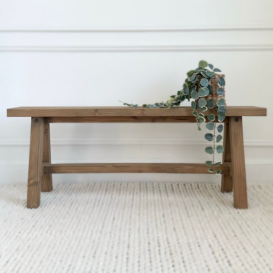 Rustic Skinny Bench | 'American Wheat'