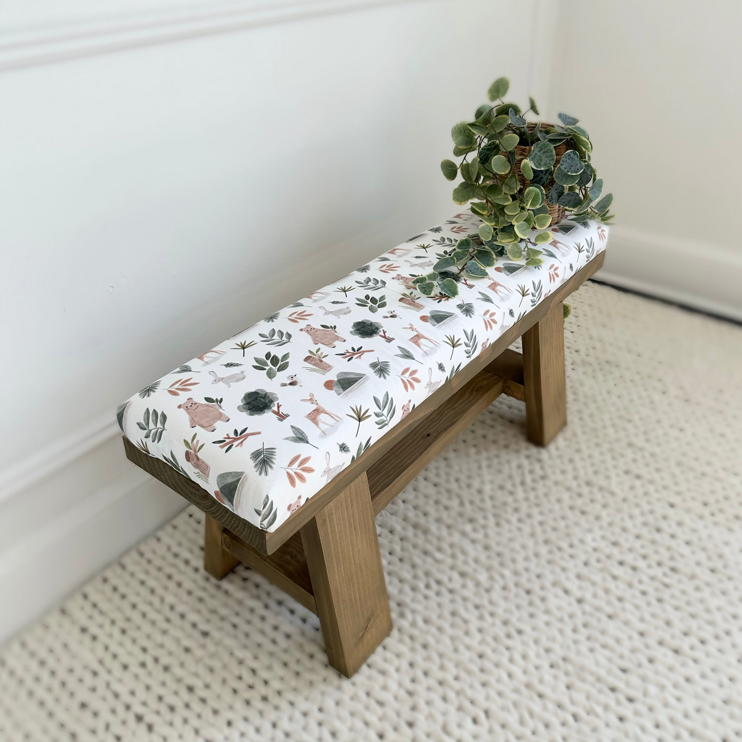 Classic Kids Bench with Cushion | 'American Wheat'