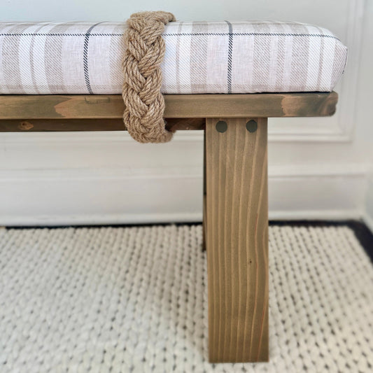 Classic Rope Bench | 'American Wheat'