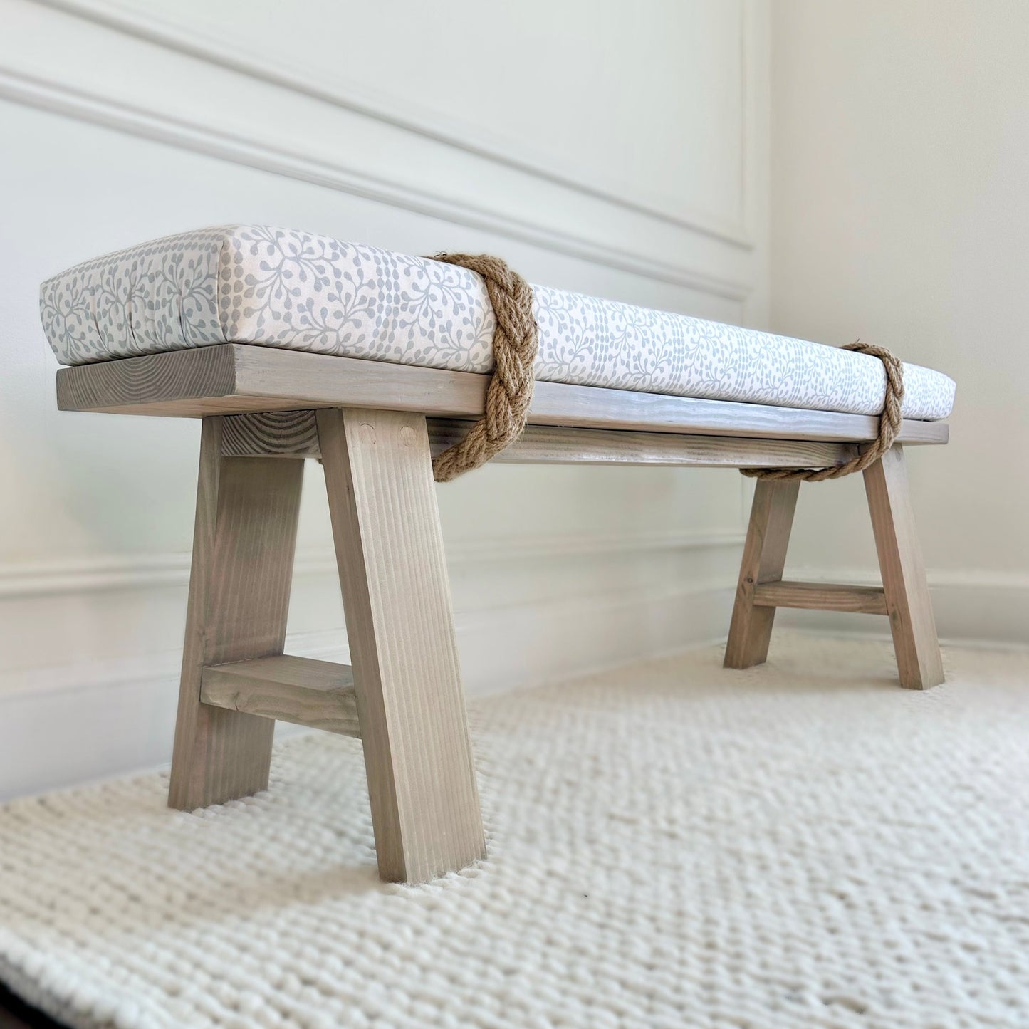 Classic Rope Bench | 'Coastal Gray'