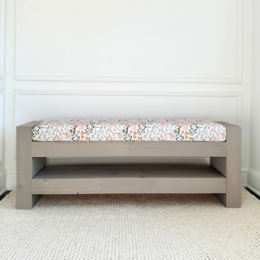 The Paisley Bench | Coastal Gray